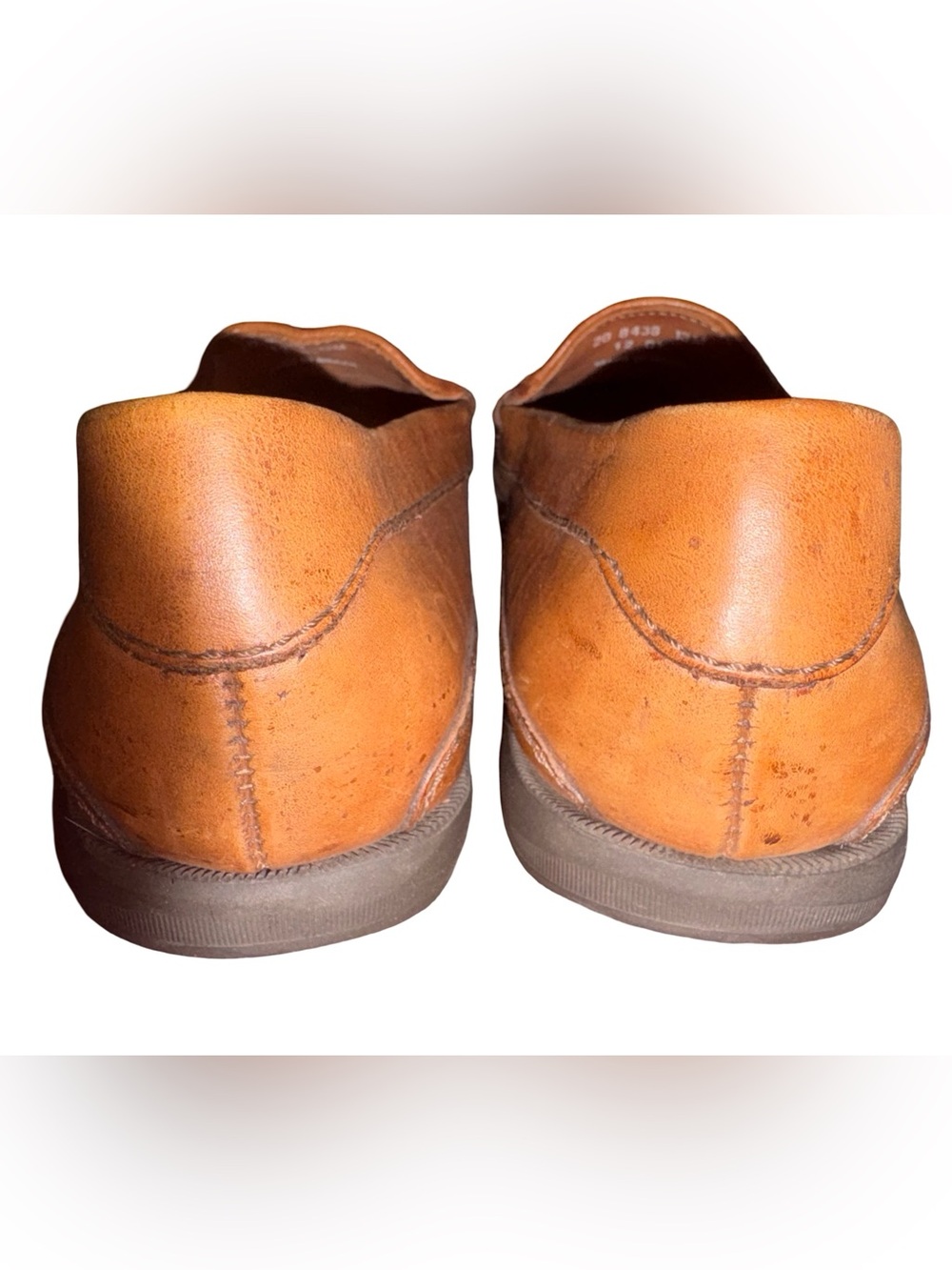 Johnston & Murphy Woven Leather Loafers Mens 13M Brown Basketweave Slip On - Picture 3 of 13